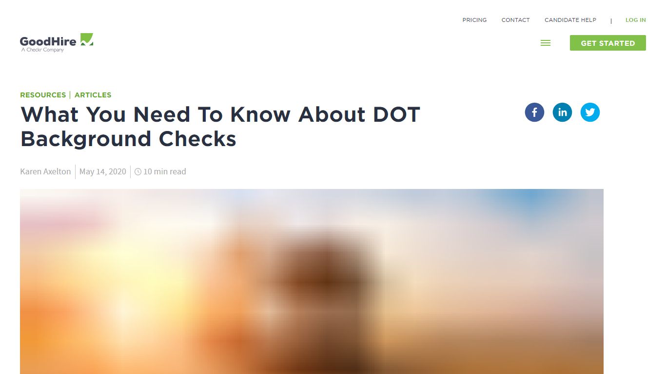 What Is A DOT Background Check? | GoodHire